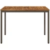 Sodo vakarienės stalas Natūralus ir kava 108,5 x 55 x 75 cm