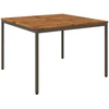 Sodo vakarienės stalas Natūralus ir kava 110 x 108,5 x 75 cm