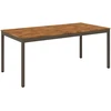 Sodo vakarienės stalas Natūralus ir kava 147 x 88,5 x 75 cm