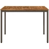Sodo vakarienės stalas Natūralus ir kava 108,5 x 55 x 75 cm
