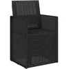 Sodo Valgomojo Kėdės 2 pcs Antracitas 53 x 47 x 88,5 cm PP