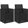 Sodo Valgomojo Kėdės 2 pcs Antracitas 53 x 47 x 88,5 cm PP