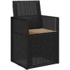 Sodo Valgomojo Kėdės 2 pcs Antracito ir taupe PP