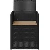 Sodo Valgomojo Kėdės 2 pcs Antracito ir taupe PP