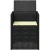 Sodo Valgomojo Kėdės 2 pcs Antracito ir kreminė PP