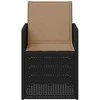 Sodo Valgomojo Kėdės 2 pcs Antracito ir taupe PP