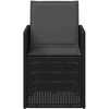 Sodo Valgomojo Kėdės 2 pcs Antracito PP