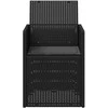 Sodo Valgomojo Kėdės 2 pcs Antracito PP