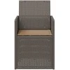 Sodo Valgomojo Kėdės 2 pcs Šviesiai pilka, Taupe PP