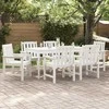 Sodo Kėdė 6 pcs Balta 65.5 x 59 x 88 cm Polietilenas