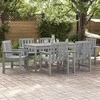 Sodo Kėdė 6 pcs Šviesiai pilka 65.5 x 59 x 88 cm Polietilenas