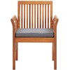 Sodo valgomojo kėdės su pagalvėlėmis, 8vnt., akacijos masyvas