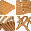 Sodo valgomojo komplektas 5 pcs Ruda Kieto teka medžio