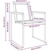 Lauko baldų komplektas Sodo valgomojo komplektas 5 pcs Ruda Kieto teka medžio
