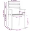 Lauko baldų komplektas Sodo valgomojo komplektas 7 pcs Ruda Kietos akacijos mediena