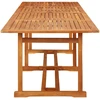 Sodo valgomojo stalas, 280x90x75 cm, akacijos medienos masyvas