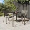 Sodo stalas Pilka 90 x 90 x 75 cm poliratanas