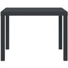 Sodo stalas Antracitas 100 x 100 x 73 cm poliratanas