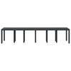 Sodo stalas Antracitas 350 x 100 x 74 cm poliratanas