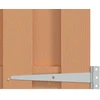 Sodo vartai 100 x 100 cm WPC ir aliuminis Ruda