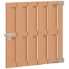 Sodo vartai 100 x 100 cm WPC ir aliuminis Ruda