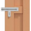 Sodo vartai 100 x 112 cm WPC ir aliuminis Ruda