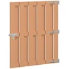 Sodo vartai 100 x 112 cm WPC ir aliuminis Ruda