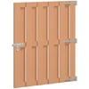 Sodo vartai 100 x 112 cm WPC ir aliuminis Ruda