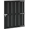 Sodo vartai 100 x 112 cm WPC ir aliuminis Juoda
