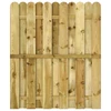 Sodo vartai 100 x 125 cm Pušies medienos masyvas Žalia
