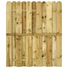 Sodo vartai 100 x 125 cm Pušies medienos masyvas Žalia