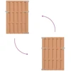 Sodo vartai 100 x 150 cm WPC ir aliuminis Ruda