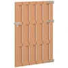 Sodo vartai 100 x 150 cm WPC ir aliuminis Ruda