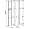 Sodo vartai 100 x 150 cm WPC ir aliuminis Ruda
