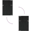 Sodo vartai 100 x 150 cm WPC ir aliuminis Juoda