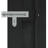 Sodo vartai 100 x 180 cm WPC ir aliuminis Juoda