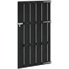 Sodo vartai 100 x 180 cm WPC ir aliuminis Juoda