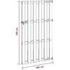 Sodo vartai 100 x 180 cm WPC ir aliuminis Ruda