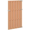 Sodo vartai 100 x 180 cm WPC ir aliuminis Ruda