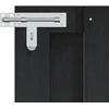 Sodo vartai 100 x 60 cm WPC ir aliuminis Juoda
