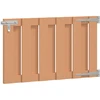 Sodo vartai 100 x 60 cm WPC ir aliuminis Ruda