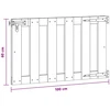 Sodo vartai 100 x 60 cm WPC ir aliuminis Ruda