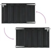 Sodo vartai 100 x 60 cm WPC ir aliuminis Juoda
