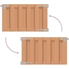 Sodo vartai 100 x 60 cm WPC ir aliuminis Ruda