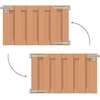 Sodo vartai 100 x 60 cm WPC ir aliuminis Ruda