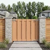Sodo vartai 100 x 80 cm WPC ir aliuminis Ruda