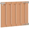Sodo vartai 100 x 80 cm WPC ir aliuminis Ruda