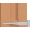 Sodo vartai 100 x 80 cm WPC ir aliuminis Ruda