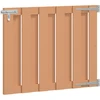 Sodo vartai 100 x 80 cm WPC ir aliuminis Ruda