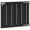 Sodo vartai 100 x 80 cm WPC ir aliuminis Juoda